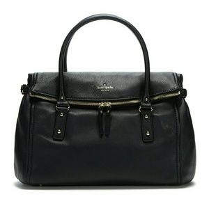 Kate Spade Black Cobble Hill-Leslie Satchel